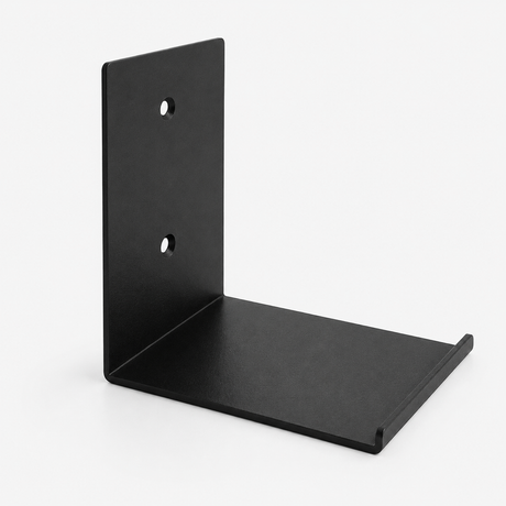 Monster Armor floating shelf holding Funko Pops collectibles, made of sturdy material with a sleek, modern design.